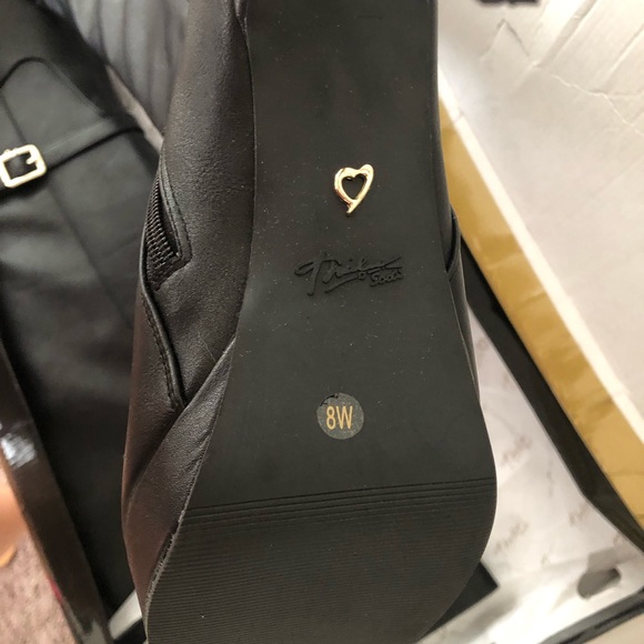 Thalia Sodi Womens Carulap Black Over-The-Knee Boots 8 Wide - Picture 7 of 7